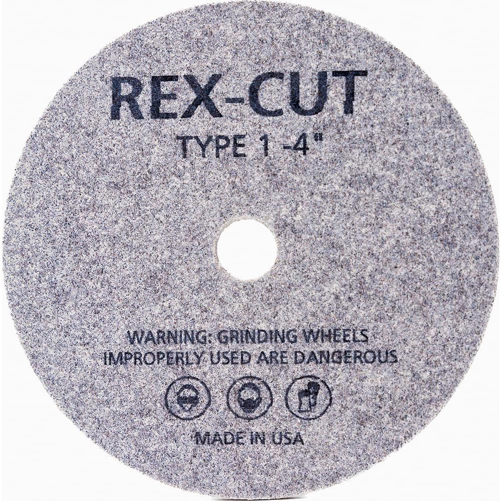 Rex Cut Abrasives 141204 Deburring Wheels; Wheel Diameter (Inch): 4 ; Face Width (Inch): 1/16 ; Center Hole Size (Inch): 3/8 ; Abrasive Material: Aluminum Oxide ; Grade: Medium ; Wheel Type: Type 1