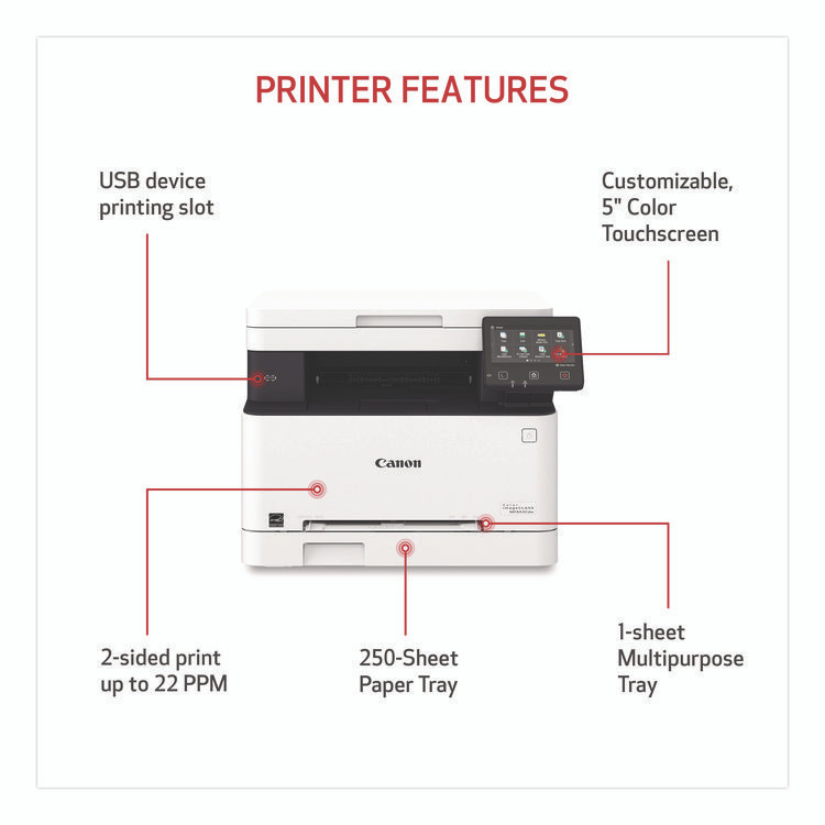 INNOVERA Canon® 5158C007 imageCLASS MF653CDW Wireless Multifunction Laser Printer, Copy/Print/Scan