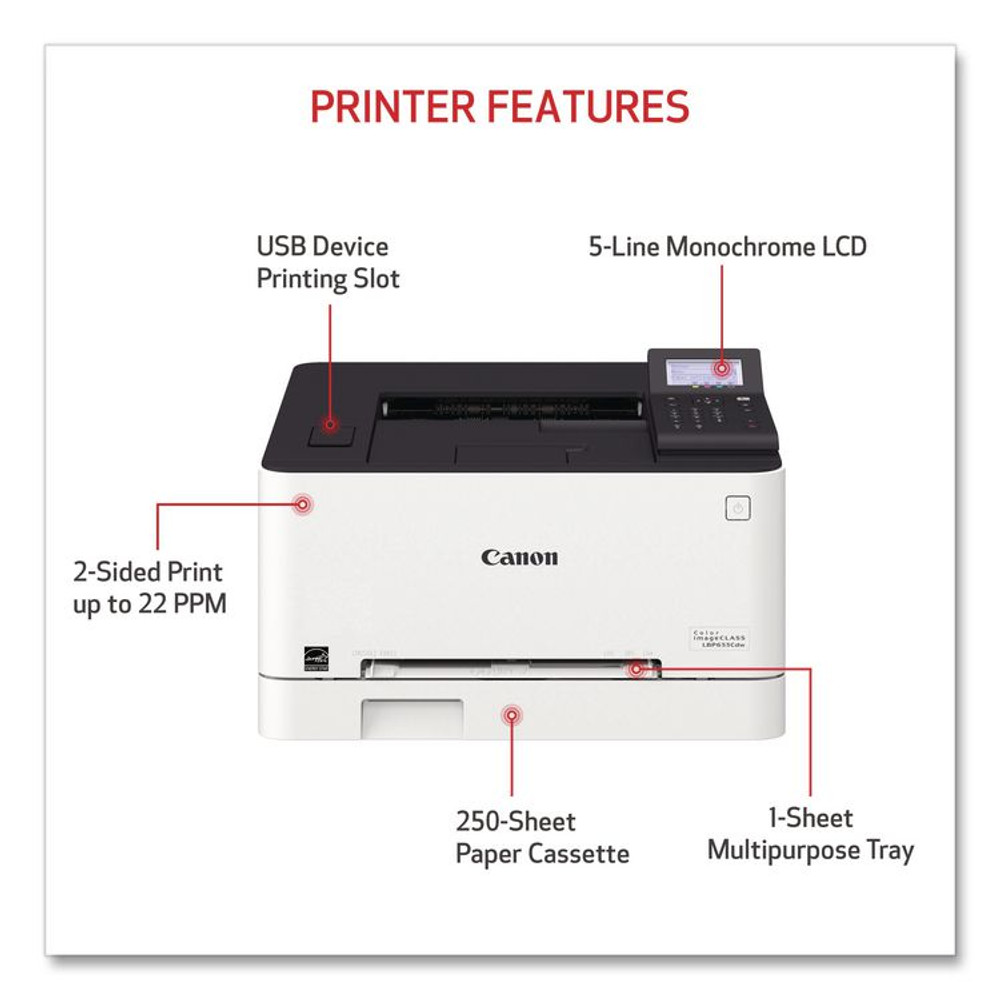 INNOVERA Canon® 5159C002 Color imageCLASS LBP633Cdw Wireless Laser Printer