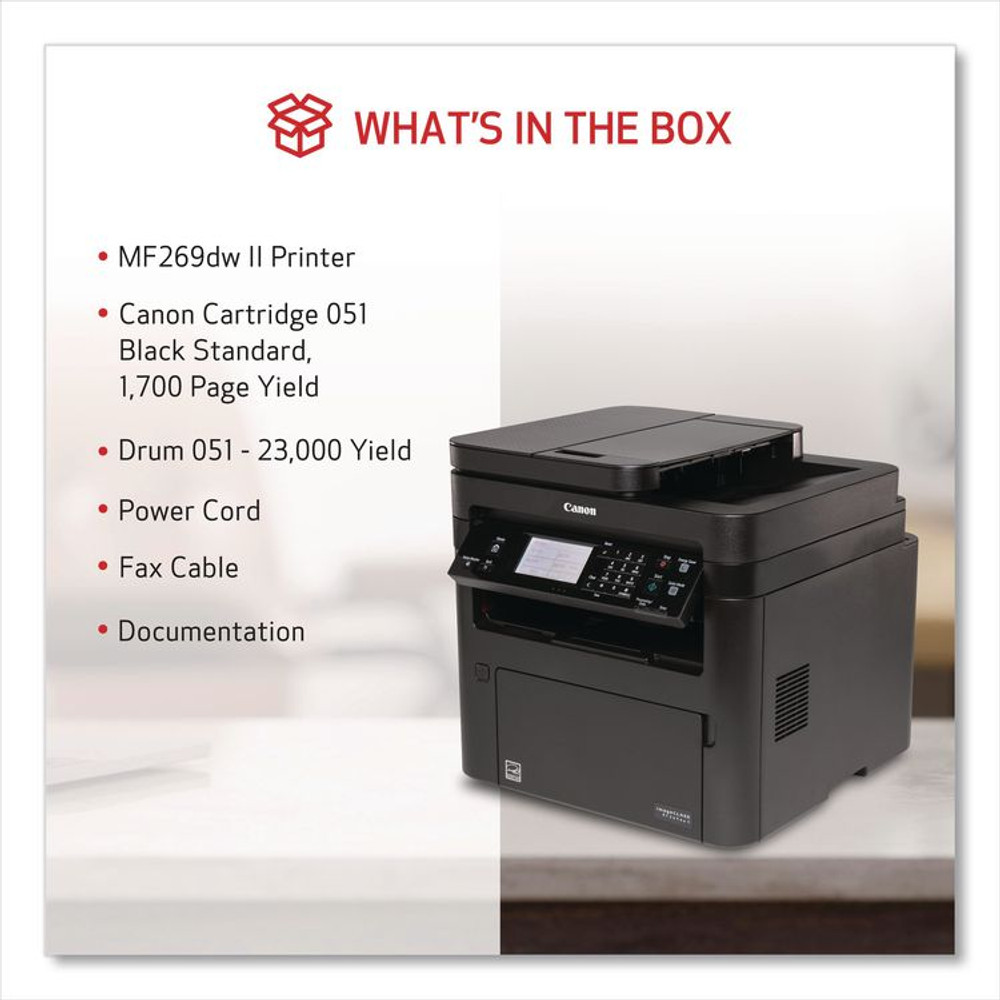 INNOVERA Canon® 5938C005 imageCLASS MF269dw II Wireless Multifunction Laser Printer, Copy/Fax/Print/Scan