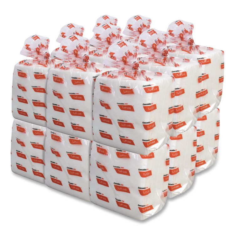 CASCADES TISSUE GROUP PRO W420 Tuff-Job S400 DRC Wipers, Medium, 12 x 13, White, 60/Pack, 18 Pack/Carton