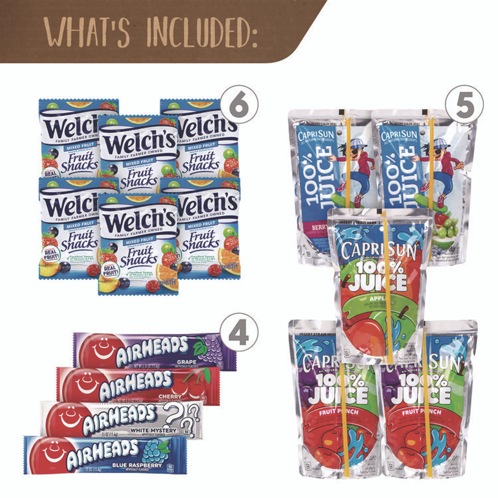 SNACK BOX PROS 70000156 Allergen Friendly Snack Box, 38 Assorted Snacks/Box