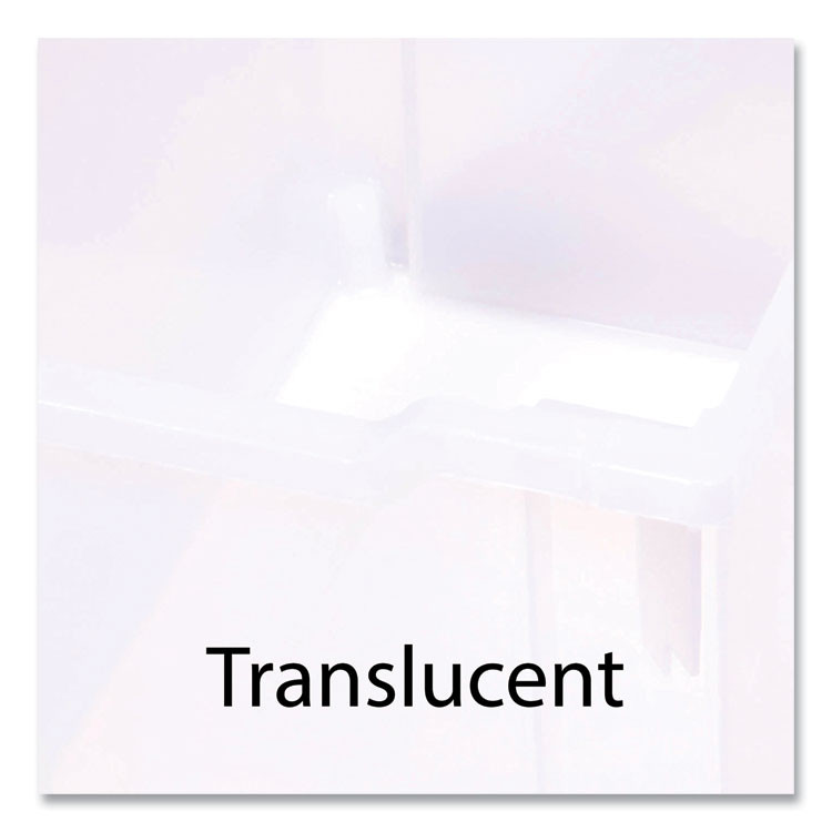 GRATNELLS USA, LLC MST054420 Callero MakerHub Trolley Set 01, Metal, (2) Magnetic Whiteboards, (4) F2 Deep Bins, 27.4" x 17.3" x 56.3", Silver/Trans Frost