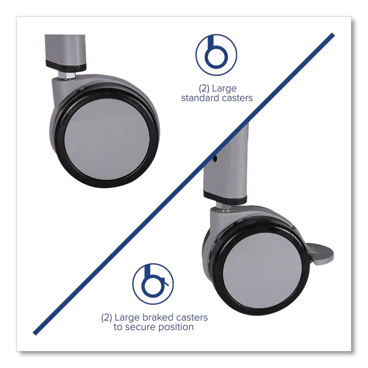 GRATNELLS USA, LLC SSET034420 Callero Plus Treble Column Trolley Set 03, Metal, 1 Shelf, 24 F1 Shallow Bins, 40.6 x 17.3 x 41.5, Silver/Translucent Frost