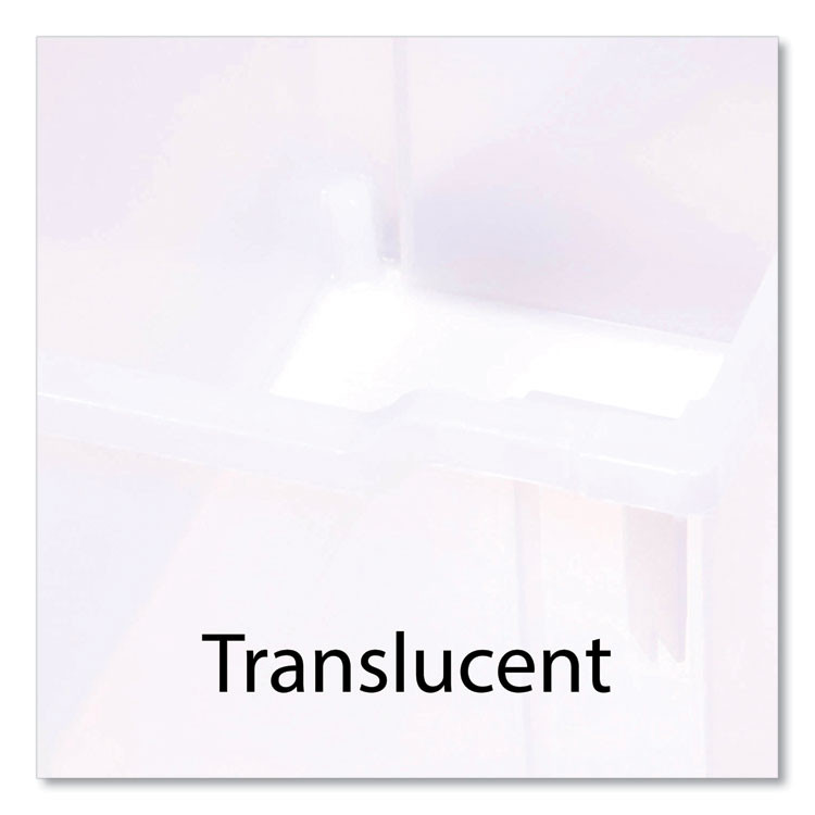 GRATNELLS USA, LLC SSET074420 Callero Plus Treble Column Trolley Set 13, Metal, 1 Shelf, 12 F2 Deep Bins, 40.6" x 17.3" x 41.5", Silver/Translucent Frost