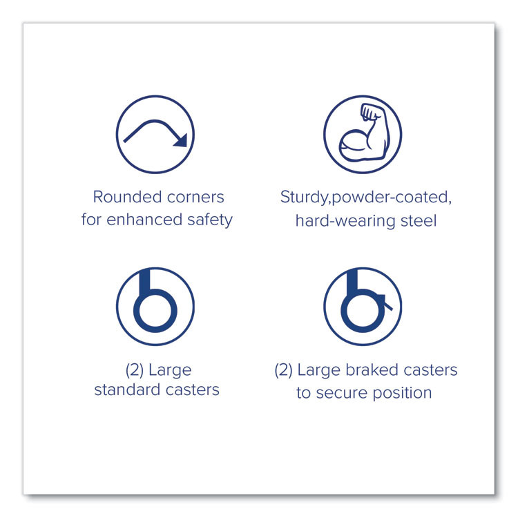 GRATNELLS USA, LLC SSET134409 Callero Plus Double Column Trolley Set 13, Metal, 1 Shelf, 8 F2 Deep Bins, 27.4" x 17.3" x 41.5", Silver/Flame Red