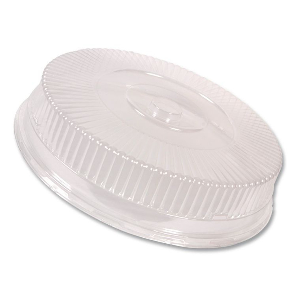 HFA INC 2012DL Round Plastic Dome Lid, Embossed, Fits 212/213, 16" Diameter, Clear, 25/Carton