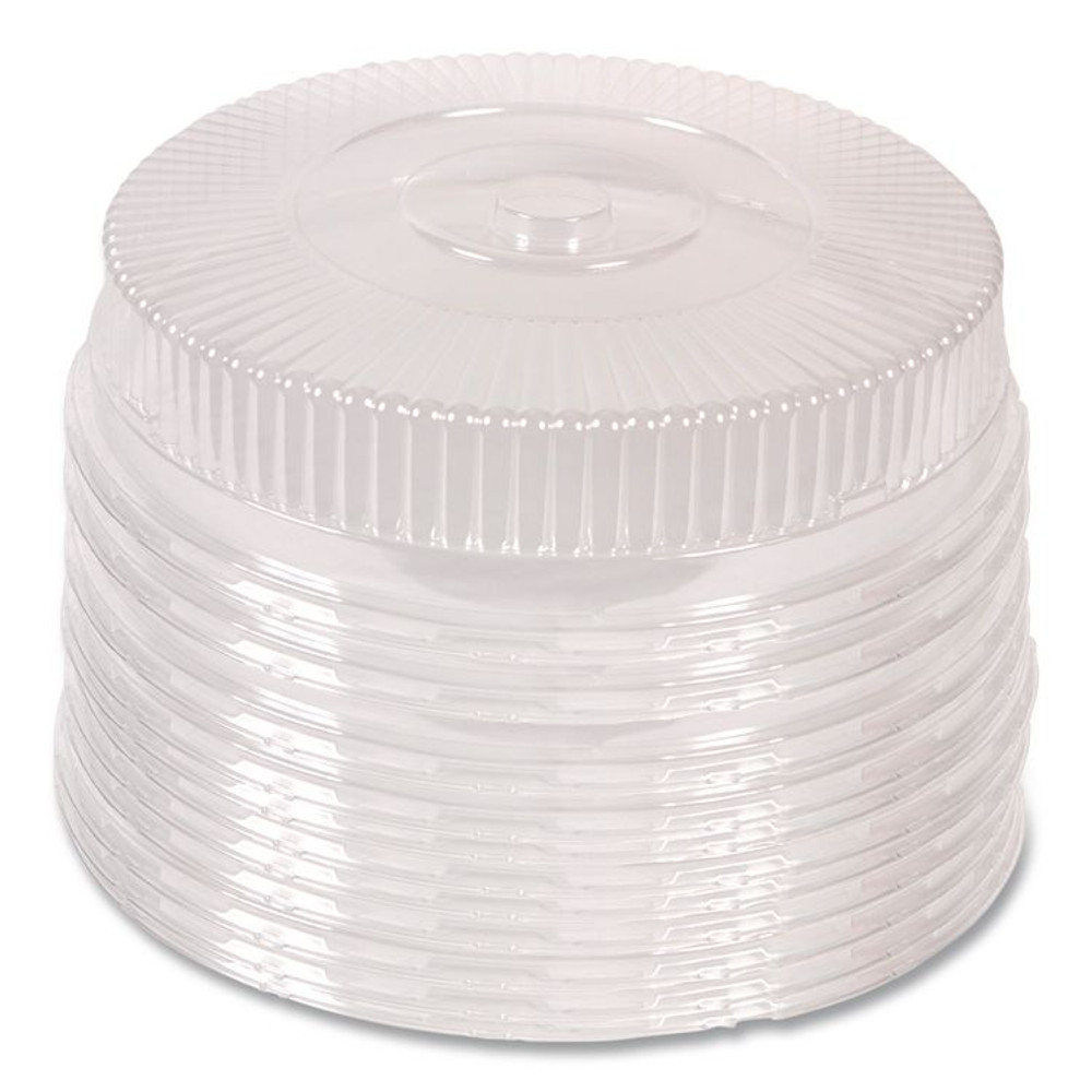 HFA INC 2012DL Round Plastic Dome Lid, Embossed, Fits 212/213, 16" Diameter, Clear, 25/Carton
