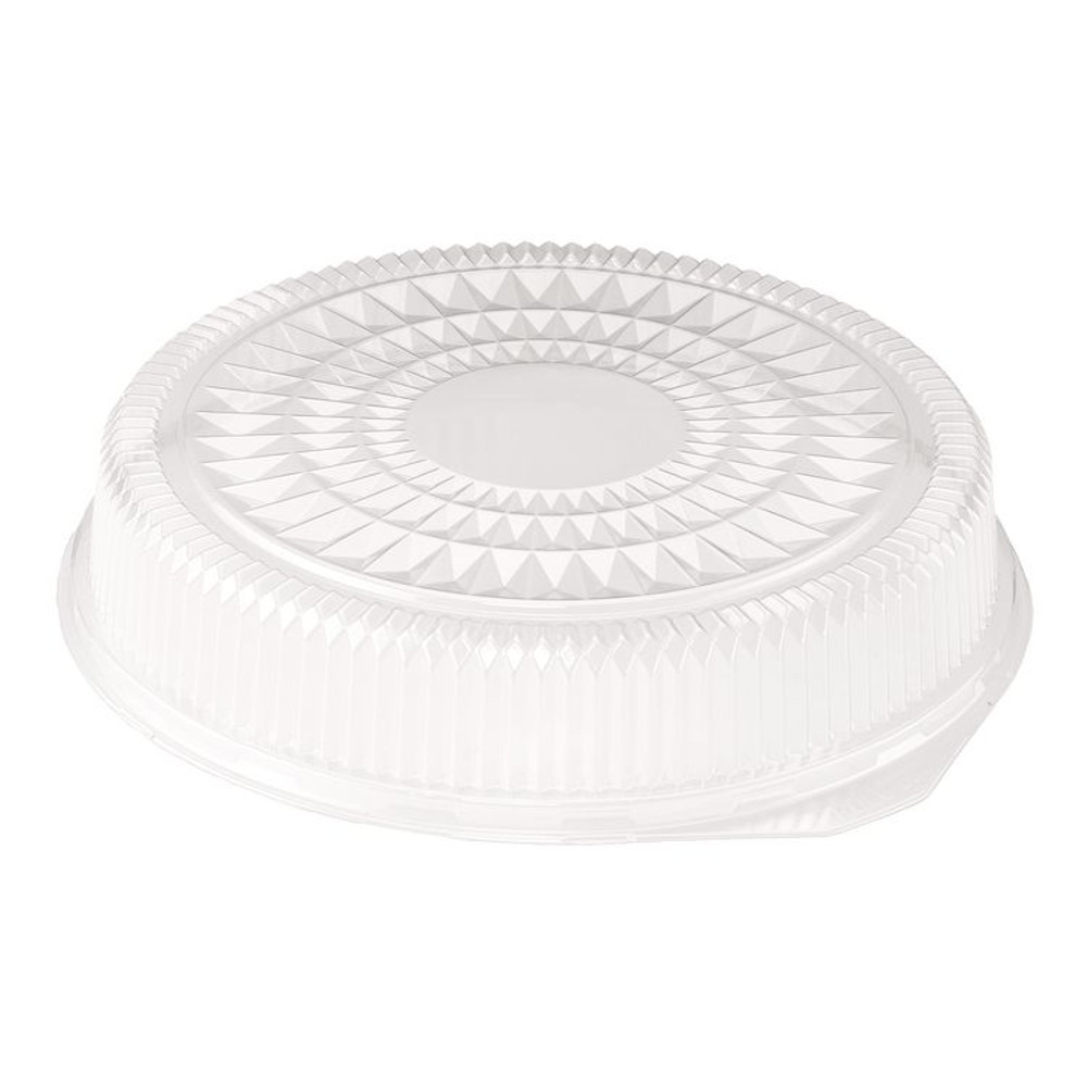 HFA INC 2012DL Round Plastic Dome Lid, Embossed, Fits 212/213, 16" Diameter, Clear, 25/Carton