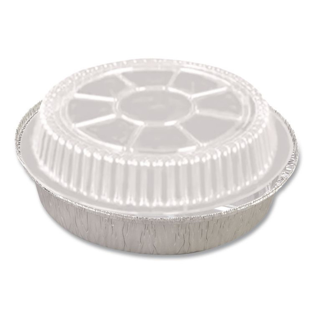HFA INC 2046DL Plastic Dome Lids, Fits Round Pan 2046, 9" Diameter x 0.88" h, Clear, 500/Carton