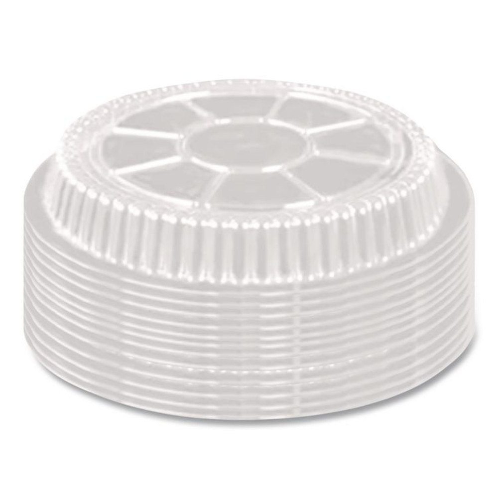 HFA INC 2046DL Plastic Dome Lids, Fits Round Pan 2046, 9" Diameter x 0.88" h, Clear, 500/Carton