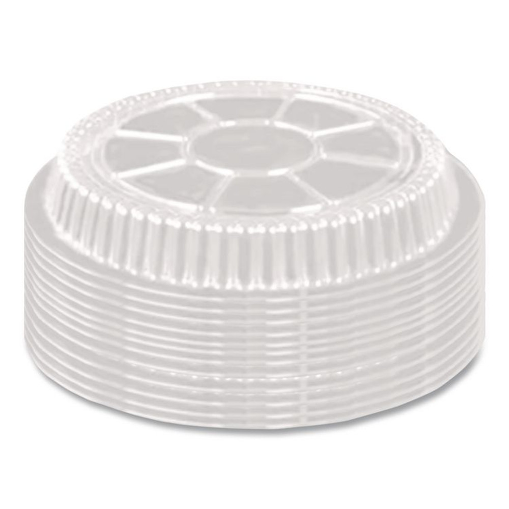 HFA INC 2047DL Plastic Dome Lids, Fits Round Pan 2047, 7" Diameter x 0.88" h, Clear, 500/Carton