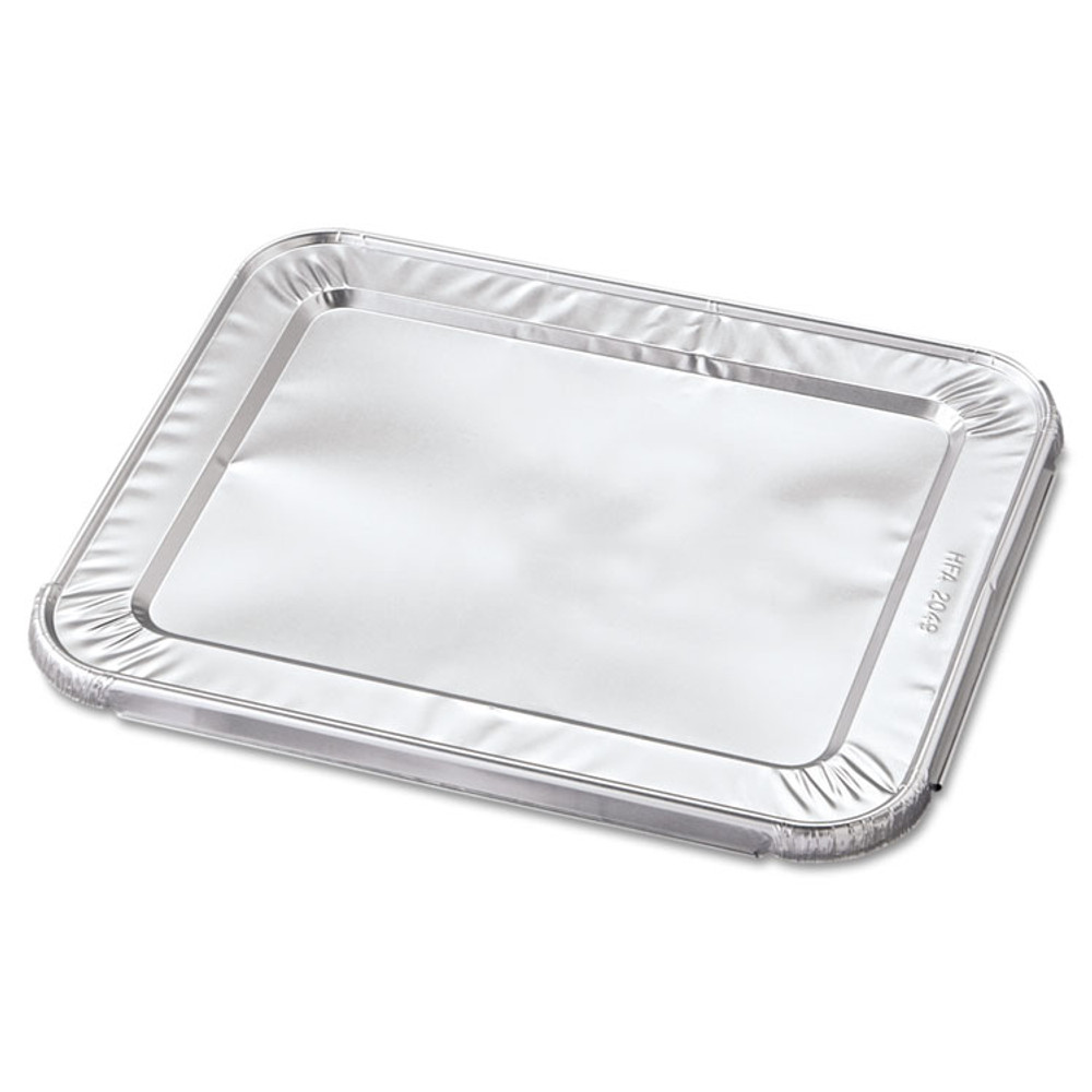 HFA INC 204930 Steam Pan Foil Lids, Fits Half-Size Pan, 30 Gauge, 12.27 x 10.44, 100/Carton