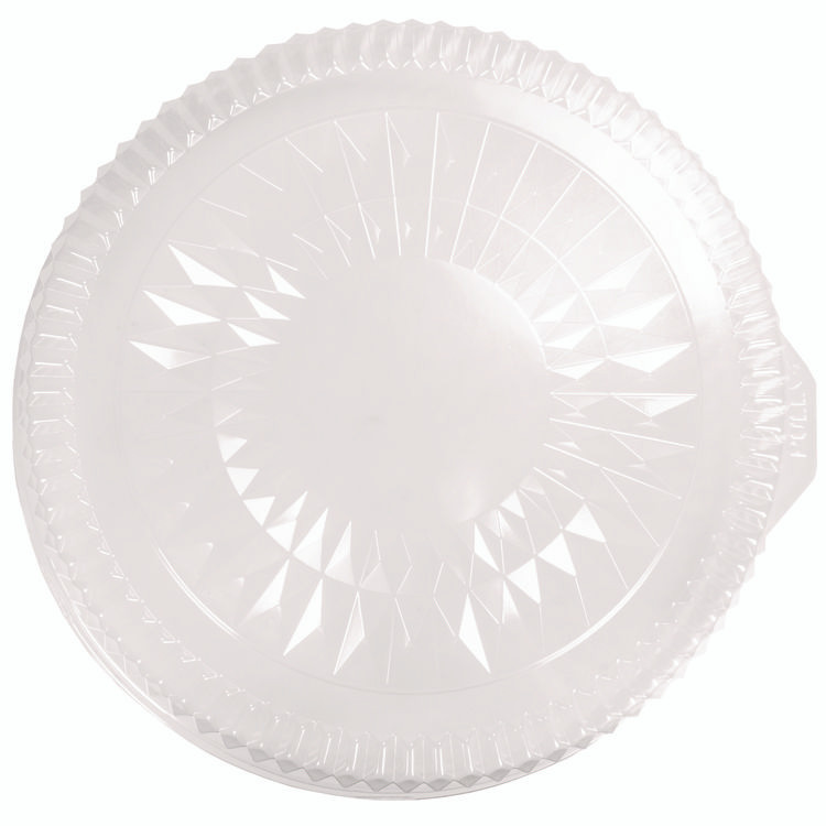 HFA INC 4012DL Plastic Dome Lids, Embossed, Fits 4012/4013, 12" Diameter, Clear, 25/Carton