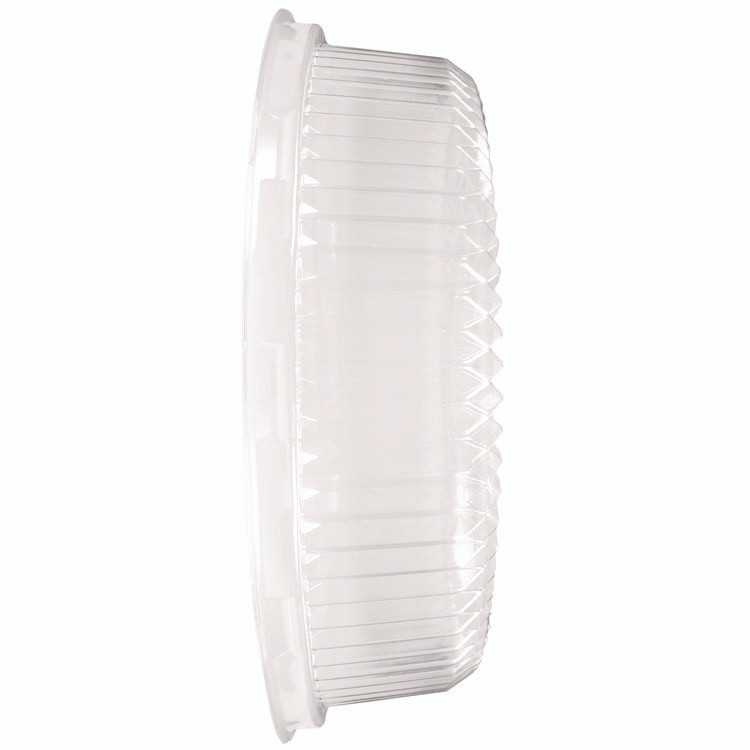 HFA INC 4012DL Plastic Dome Lids, Embossed, Fits 4012/4013, 12" Diameter, Clear, 25/Carton