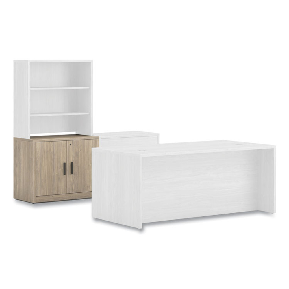 HON COMPANY 105291LKI1 10500 Series Storage Cabinet with Doors, Two Shelves, 36" x 20" x 29.5", Kingswood Walnut