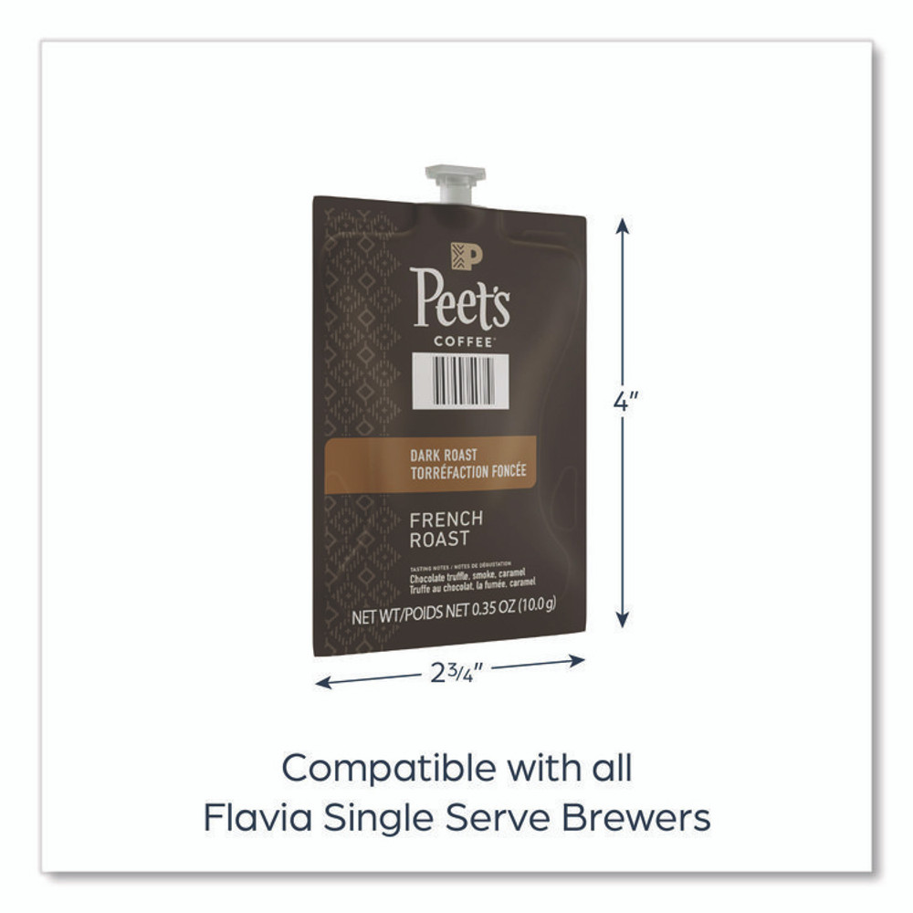 LAVAZZA FLAVIA® 48036 Peet's French Roast Coffee Freshpack, 76/Carton