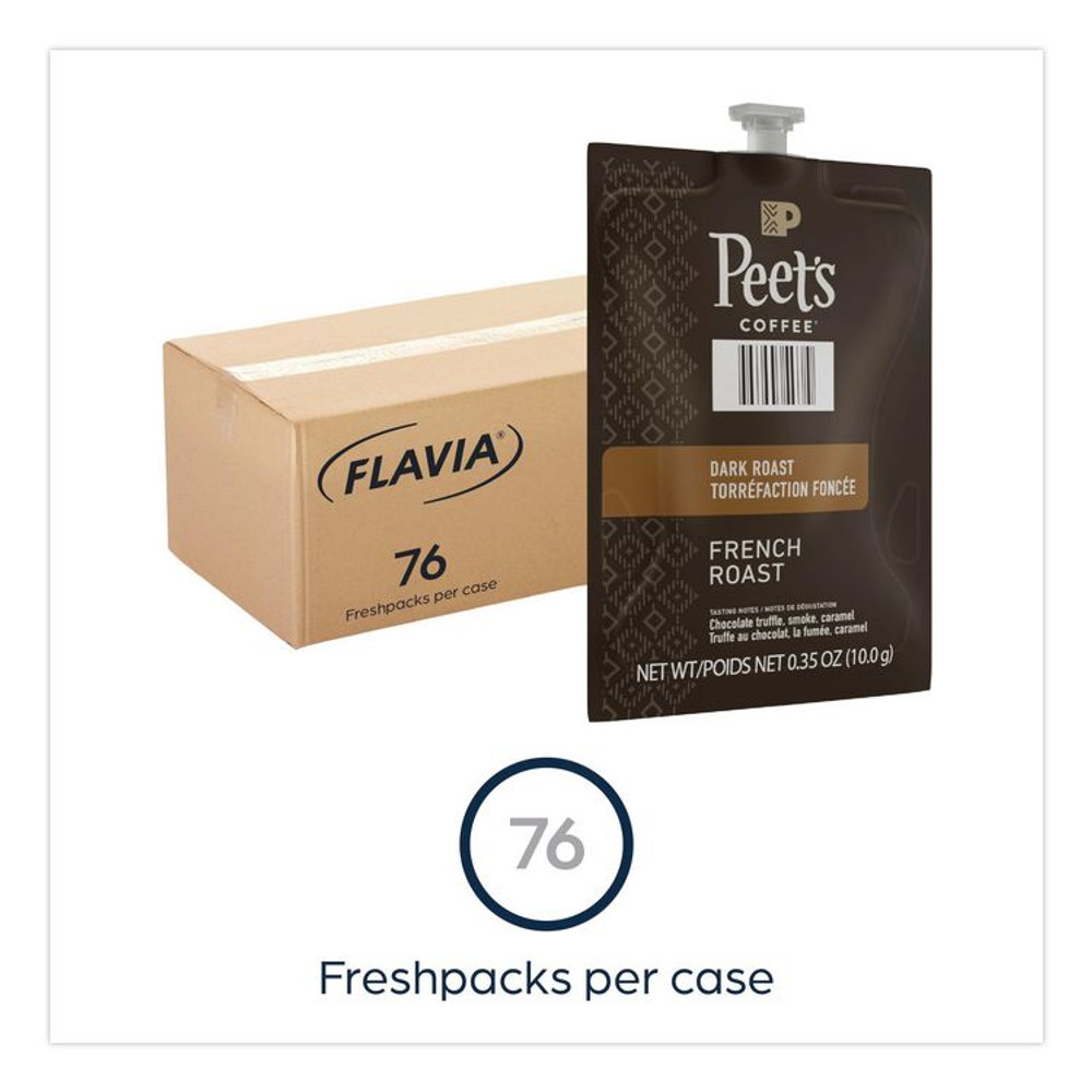 LAVAZZA FLAVIA® 48036 Peet's French Roast Coffee Freshpack, 76/Carton