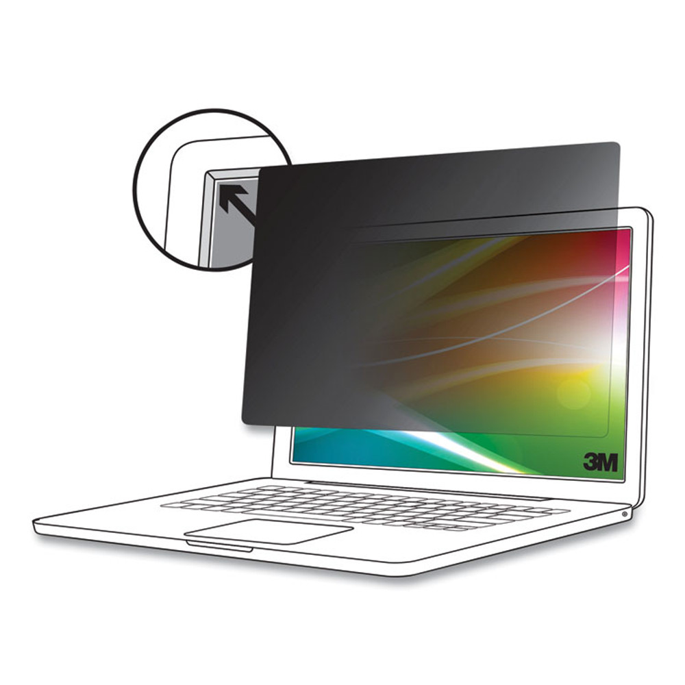 3M/COMMERCIAL TAPE DIV. BP133W9B Bright Screen Privacy Filter for 13.3" Bezel Widescreen, Fits Laptop/2-in-1, 16:9 Aspect Ratio