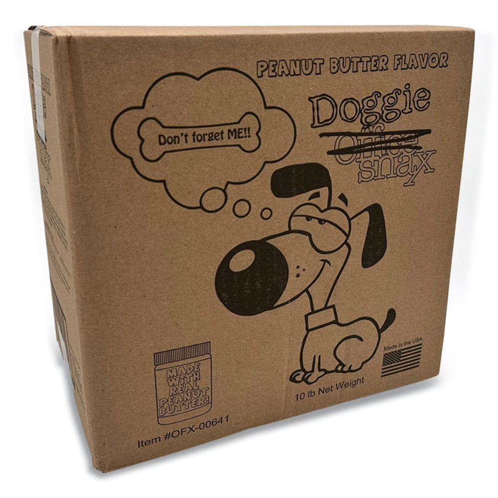 TOOTSIE ROLL INDUSTRIES Office Snax® 00641 Doggie Biscuits, Peanut Butter, 10 lb Box