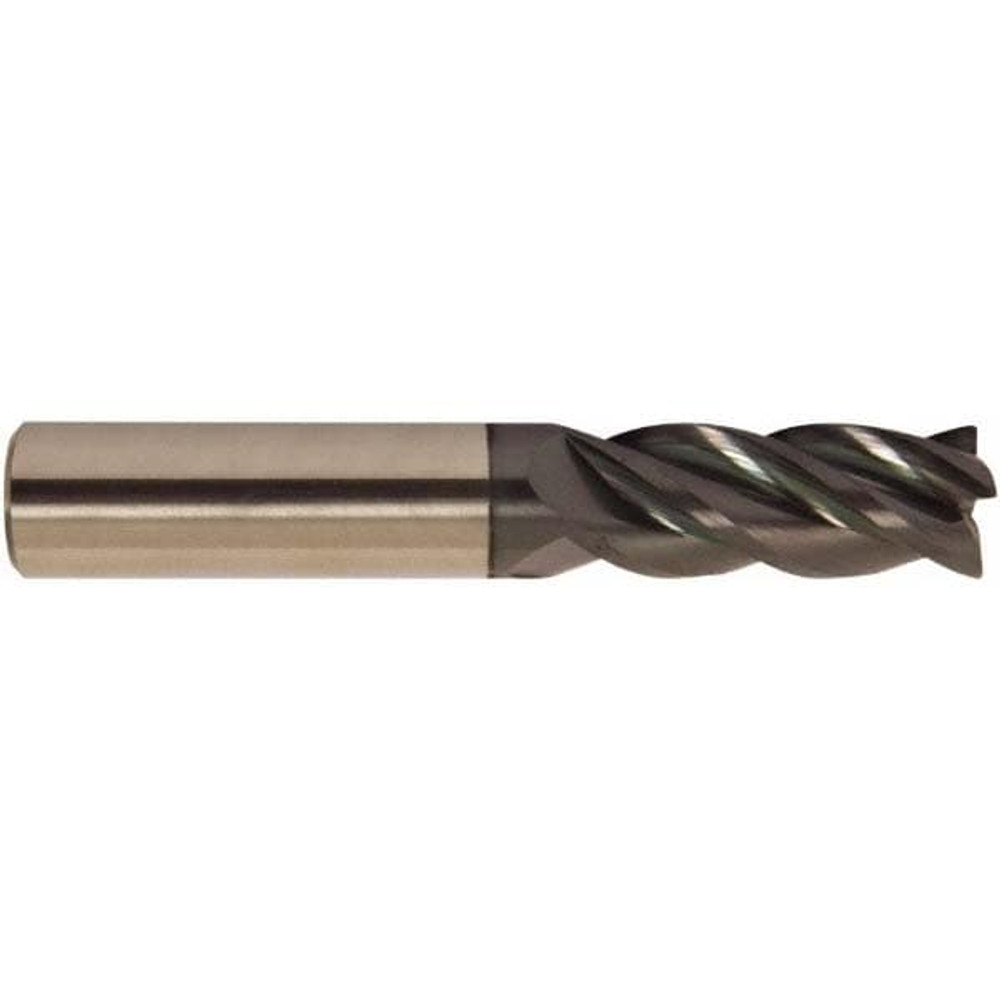 Accupro 6503217 Square End Mill:  0.3125" Dia, 0.8125" LOC, 0.3125" Shank Dia, 2.5" OAL, 4 Flutes, Solid Carbide