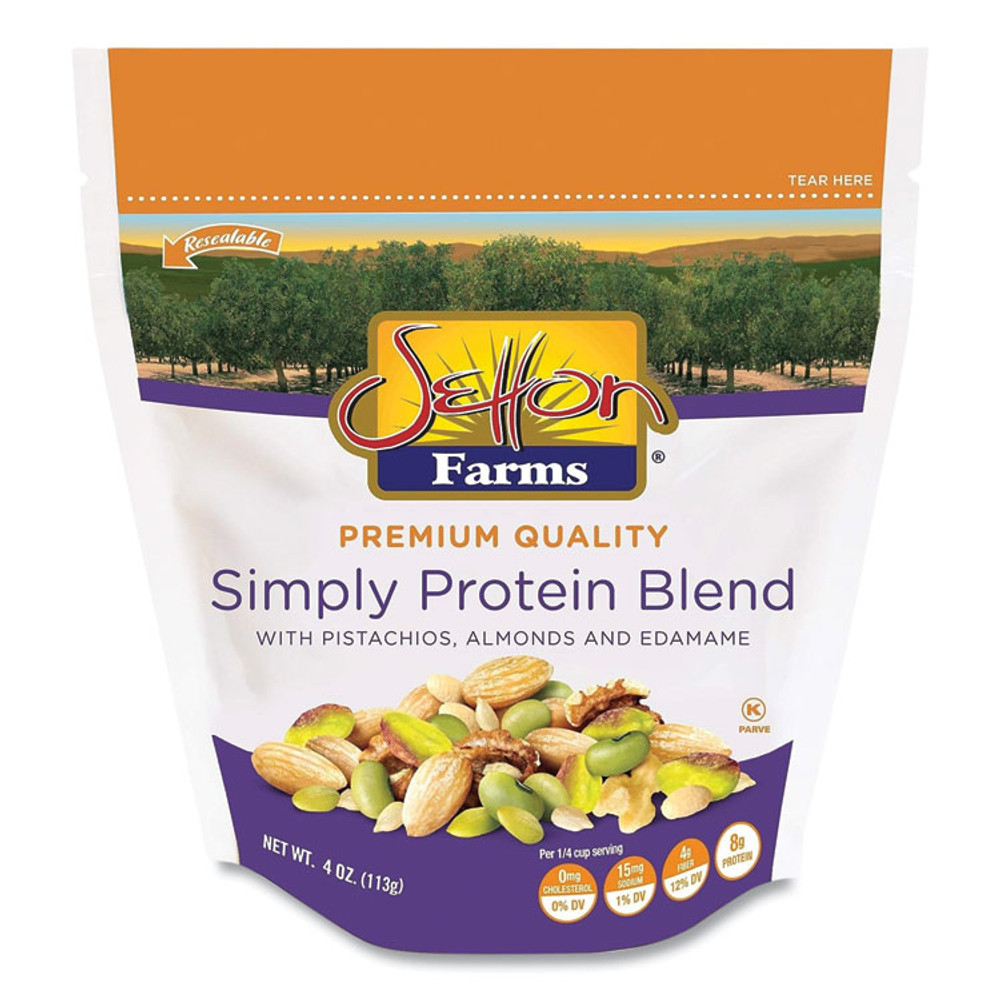 SETTON PISTACHIO OF TERRA BELLA, INC. Farms® 5379 Simply Protein Blend, 4 oz Bag, 10/Carton