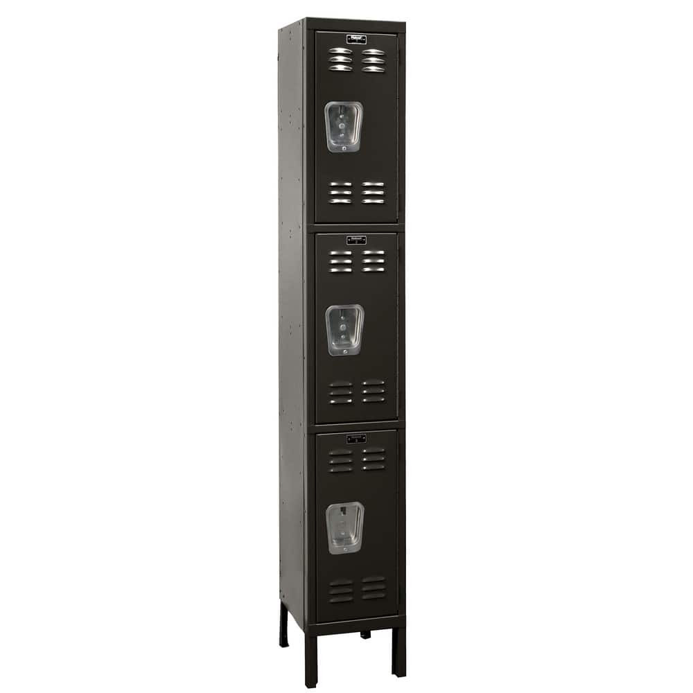 Hallowell U1288-3A-ME 1-Wide Locker: 12" Wide, 17" Deep, 78" High, Padlock