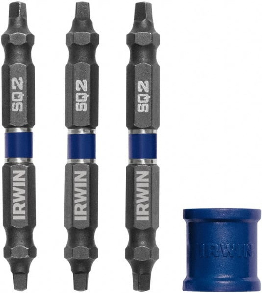 Irwin 1903514 4 Piece, Square Handle, Double End Bit Set