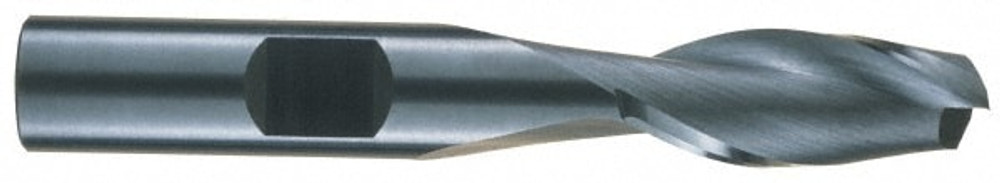 RobbJack NR-204-13 Square End Mill: 13/32'' Dia, 1'' LOC, 7/16'' Shank Dia, 2-3/4'' OAL, 2 Flutes, Solid Carbide