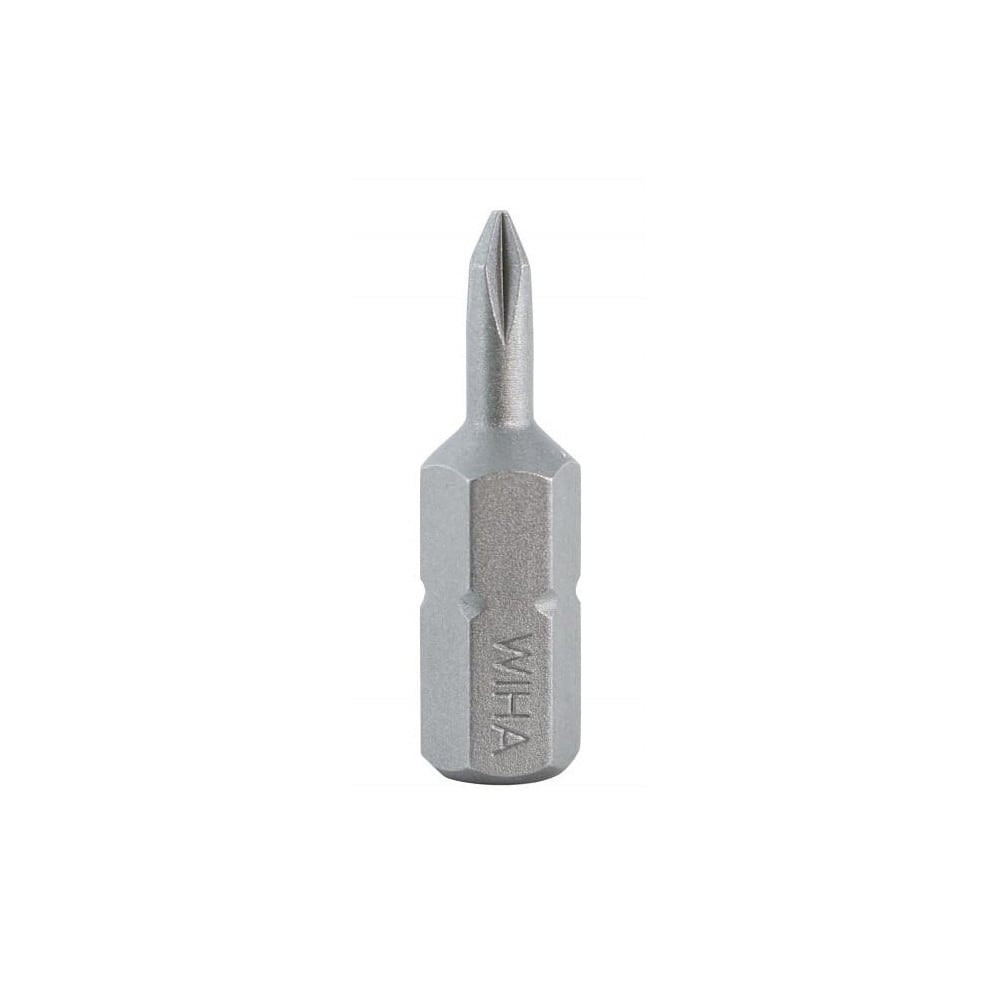 Wiha 71100 Phillips Screwdriver Insert Bit: #0 Point, 1/4" Drive, 1" OAL