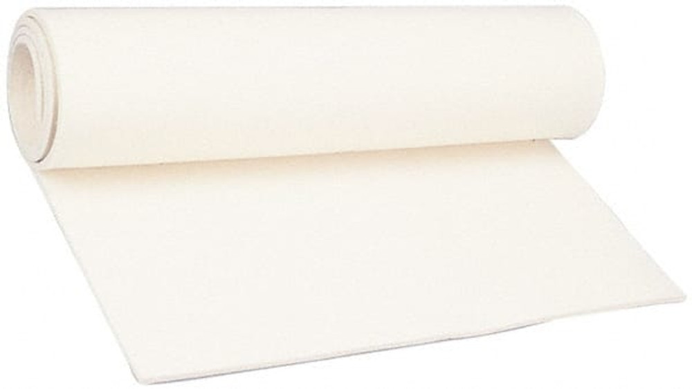 Value Collection F-1, 1/4* Cut-to-Length, 60 x 1/4" White Pressed Wool Felt Sheet
