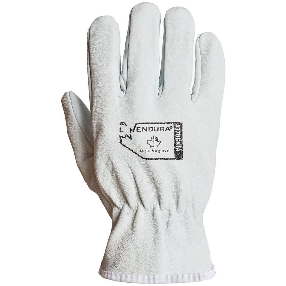 Value Collection 378GKTAL Cut & Puncture Resistant Gloves; Glove Type: Puncture-Resistant ; Primary Material: Goatskin ; Women's Size: Medium ; Men's Size: Large ; Color: White ; Lining Material: Goatskin Leather