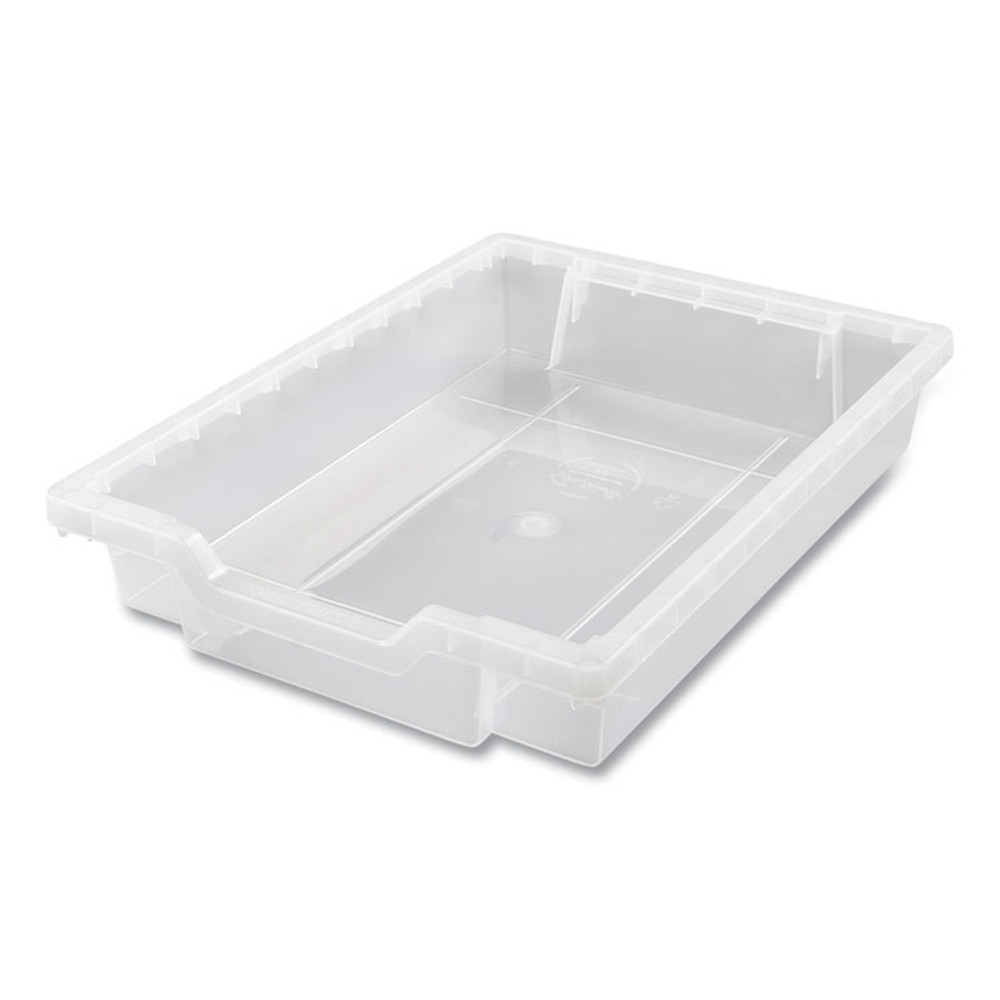 GRATNELLS USA, LLC MST014420 Callero MakerSpace Trolley Set 01, Metal, 1 Shelf, 12 F1 Bins, 3 F2 Bins, 42.9" x 17.3" x 61.8", Silver/Translucent Frost