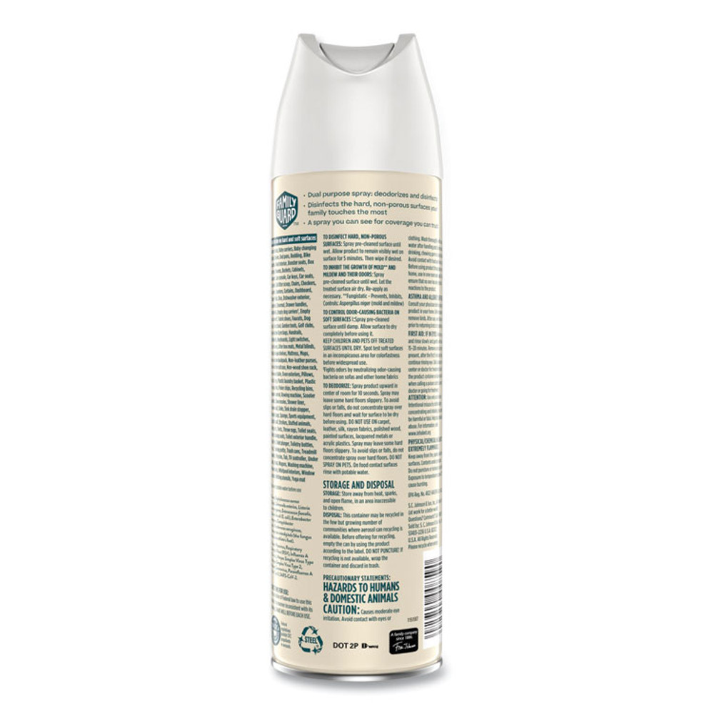 SC JOHNSON Family Guard™ 327151 Disinfectant Spray, Citrus Scent, 17.5 oz Aerosol Spray, 8/Carton