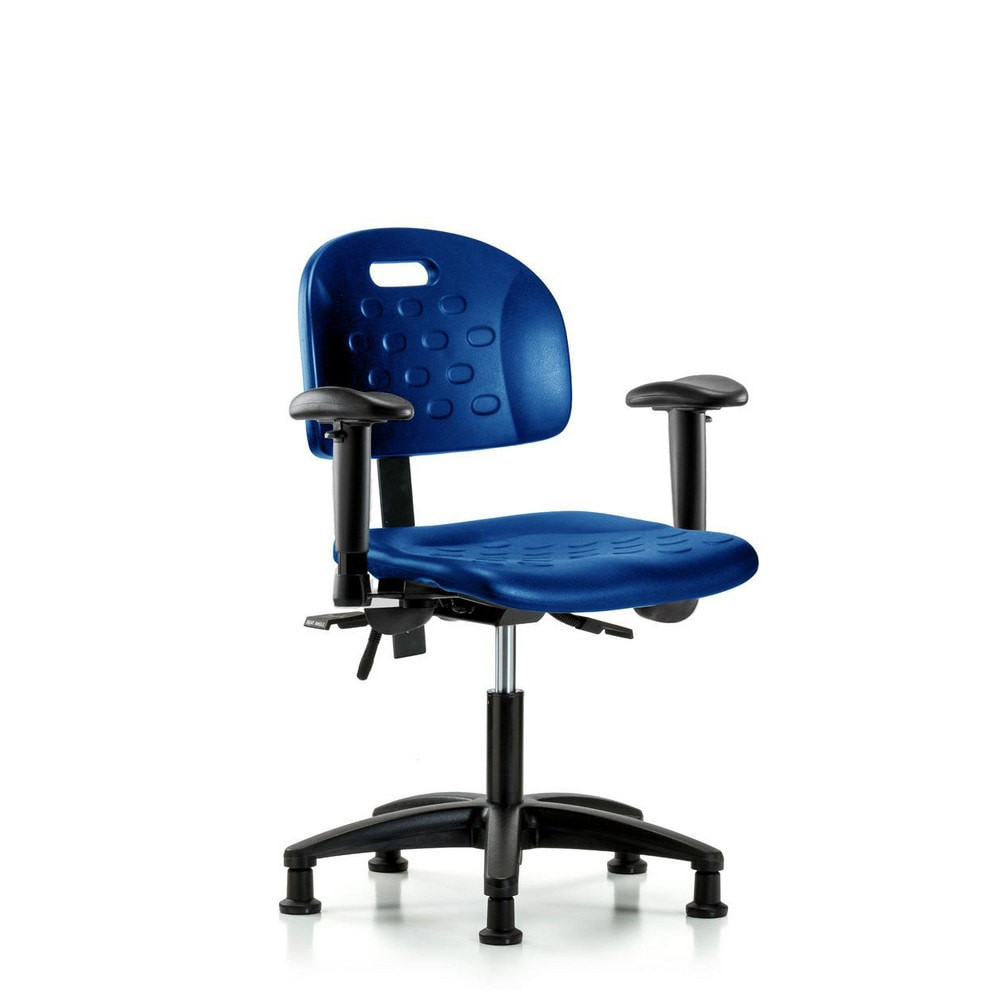 Blue Ridge Ergonomics MSC43181 Task Chair: Polyurethane, Blue