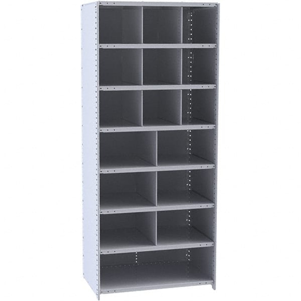 Hallowell 5533-18HG 16 Bin Closed Industrial Bin Shelving