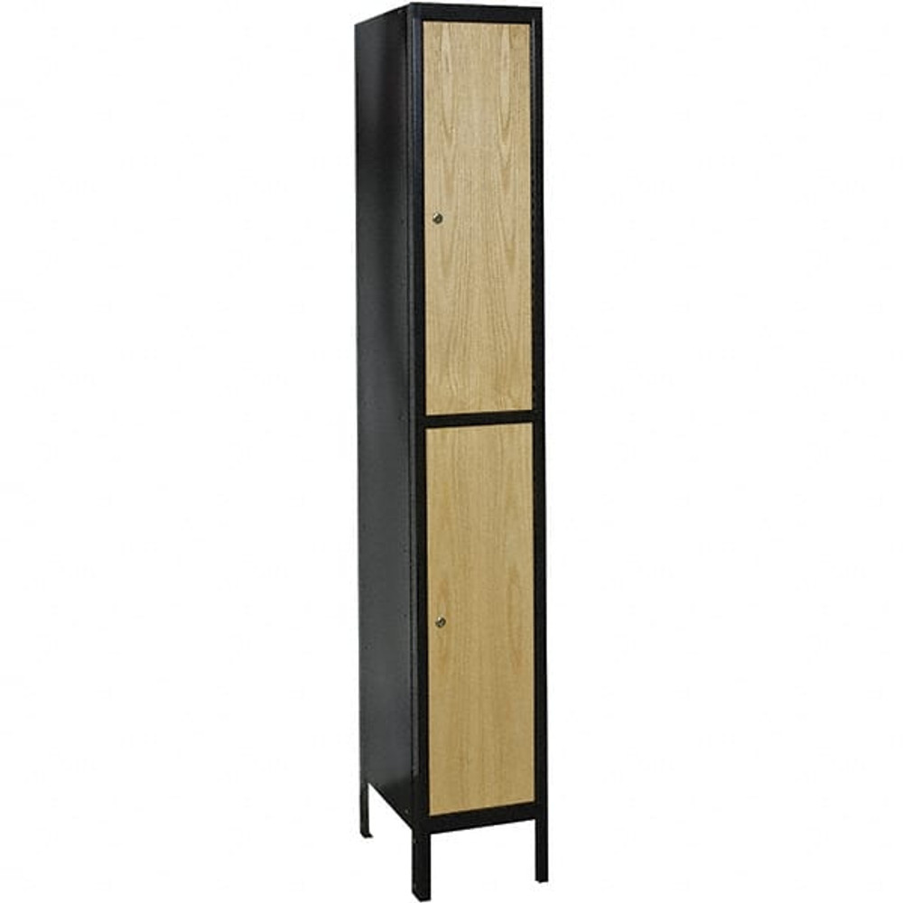 Hallowell UW1588-2MEW 1-Wide Locker: 15" Wide, 78" High, Keyed