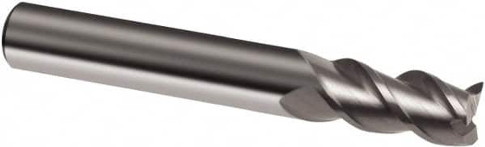 Guhring 9031720063500 Square End Mill:  0.2500" Dia, 0.75" LOC, 0.25" Shank Dia, 2.5" OAL, 3 Flutes, Solid Carbide