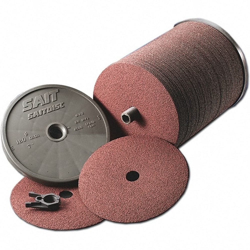 Sait 52560 Fiber Disc: 5" Disc Dia, 7/8" Hole, 60 Grit, Aluminum Oxide