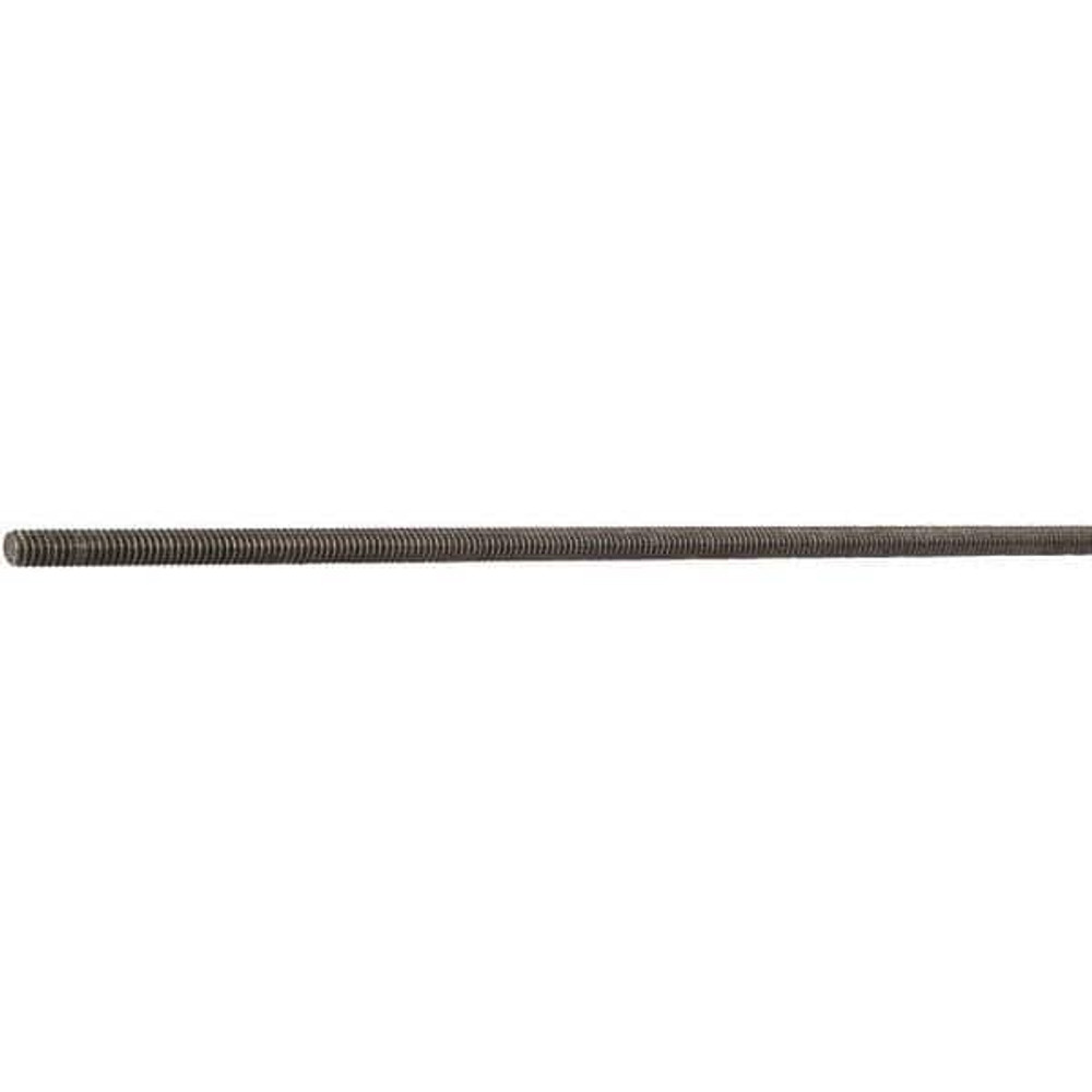 MSC 01077 Threaded Rod: 1/4-20, 10' Long, Medium Carbon Steel