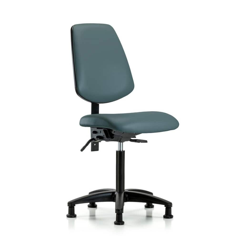 Blue Ridge Ergonomics MSC49378 Task Chair: Vinyl, Colonial Blue