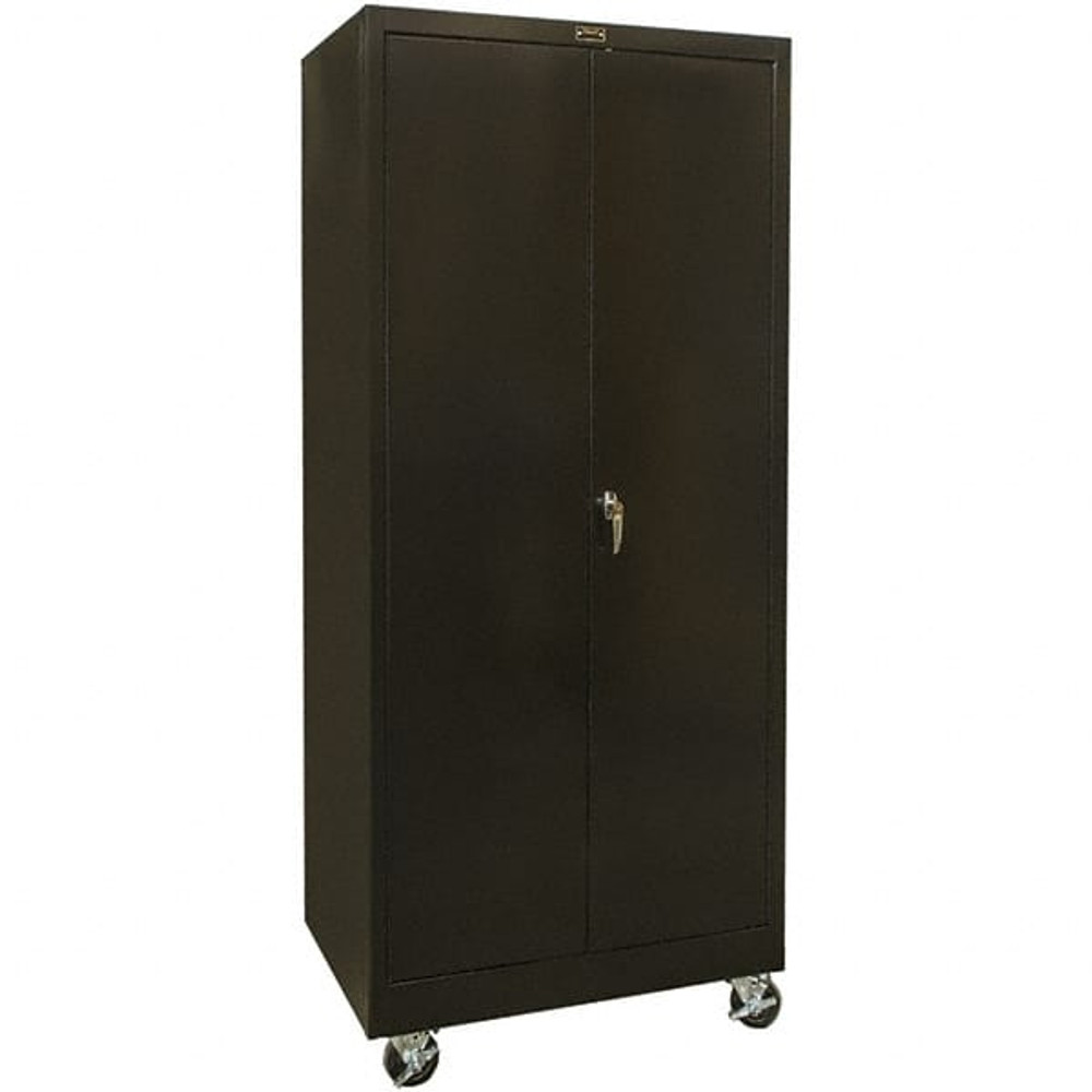 Hallowell 825S24MA-ME Mobile Storage Cabinet: 48" Wide, 24" Deep, 78" High