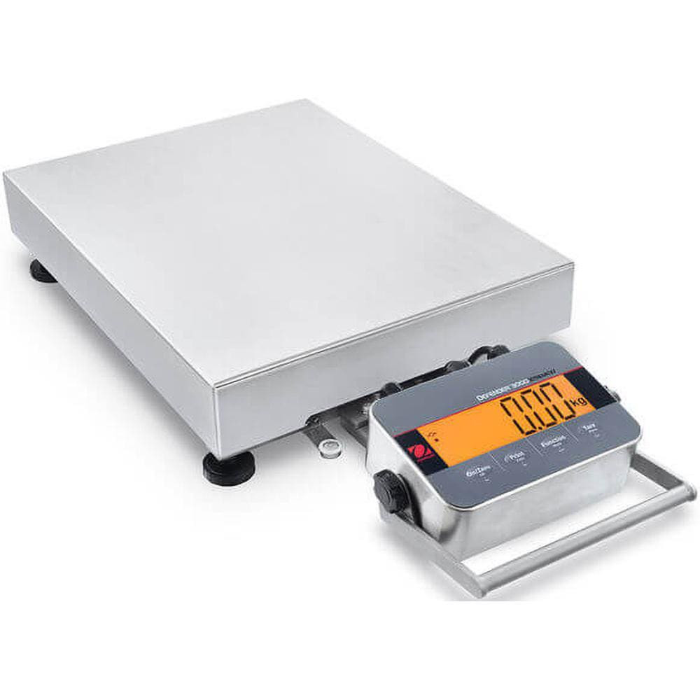 Ohaus 30685215 Shipping & Receiving Platform & Bench Scales; System Of Measurement: Grams; Kilograms; Ounces; Pounds ; Capacity: 300.000 ; Platform Length: 16.5in ; Graduation: 0.0500 ; Platform Width: 21.6in ; Platform Material: Stainless Steel