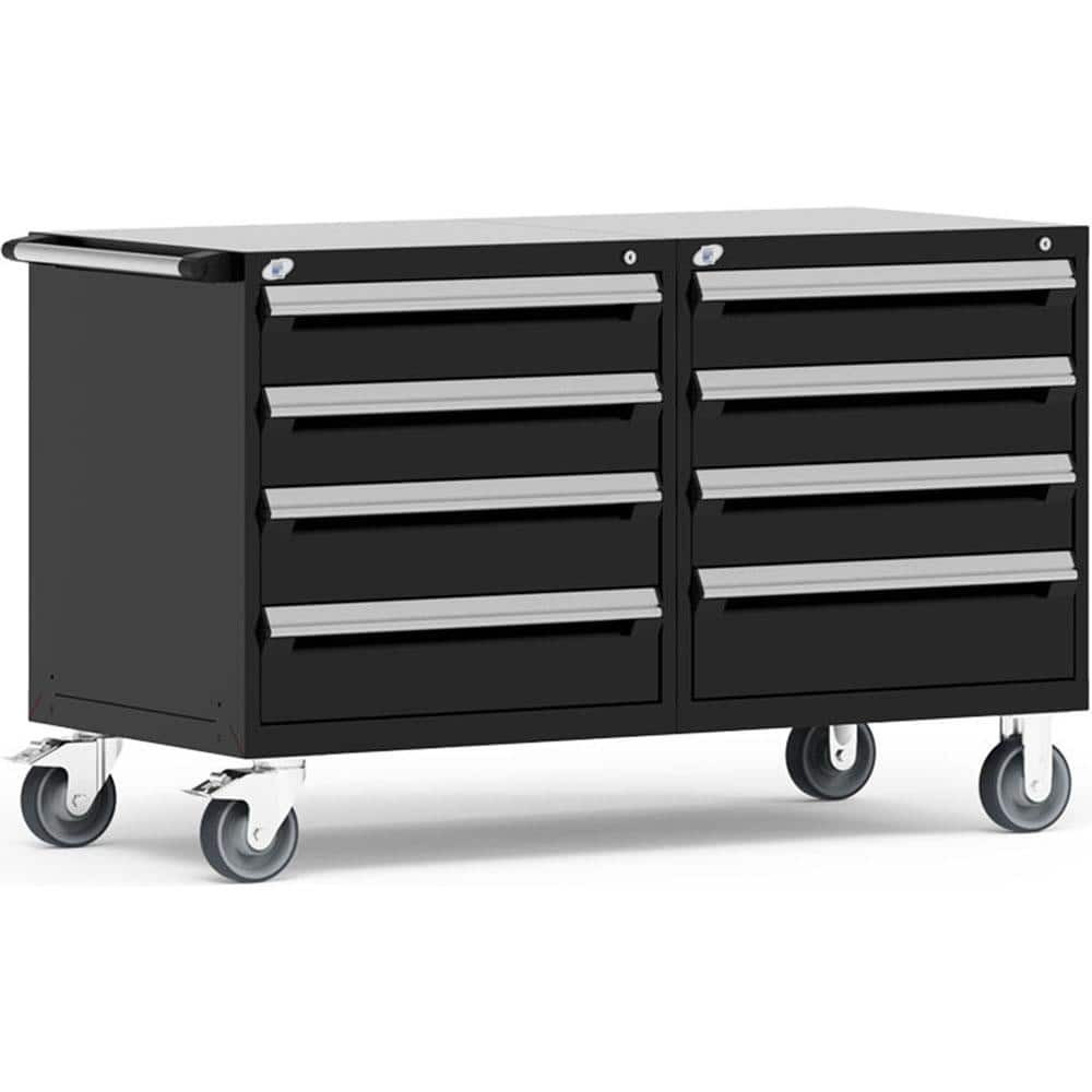 Rousseau Metal R5DHG-3011-091 Steel Tool Roller Cabinet: 8 Drawers