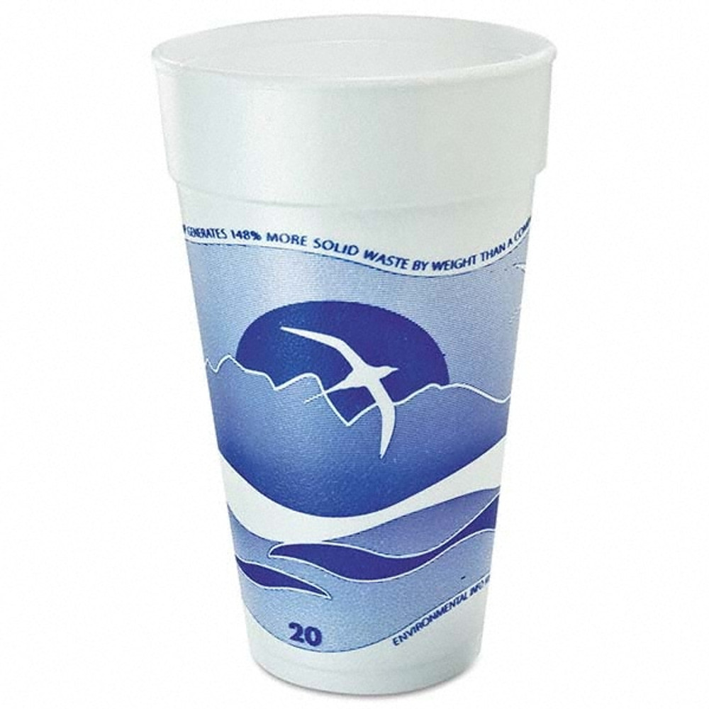 DART DCC20J16H Horizon Foam Cup, Hot/Cold, 20 oz, Printed, Blueberry/White, 25/Bag, 20/CT