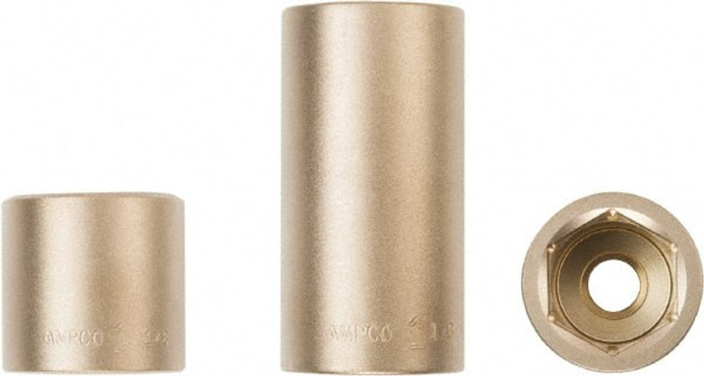 Ampco SS-3/8D1 Hand Socket: 1" Socket, 6-Point