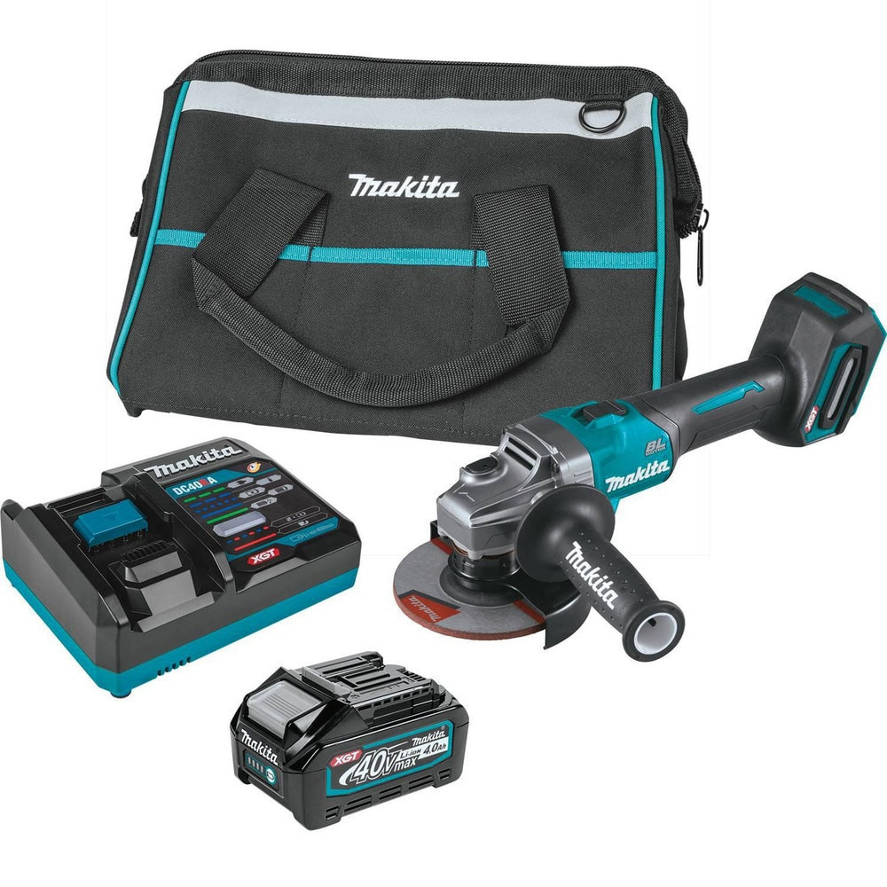 Makita GAG01M1 Corded Angle Grinder: 4-1/2 to 5" Wheel Dia, 8,500 RPM, 5/8-11 Spindle