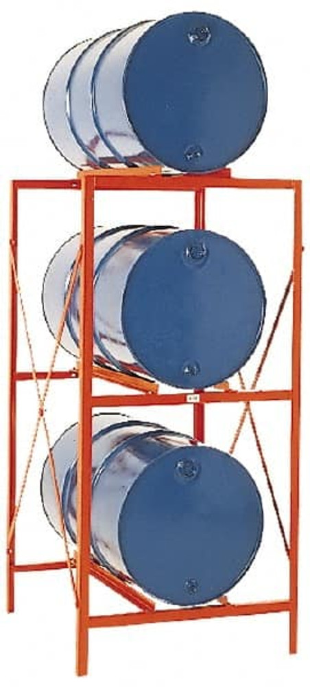 Made in USA DR6-3H 30 & 55 Gal Drum Storage Rack