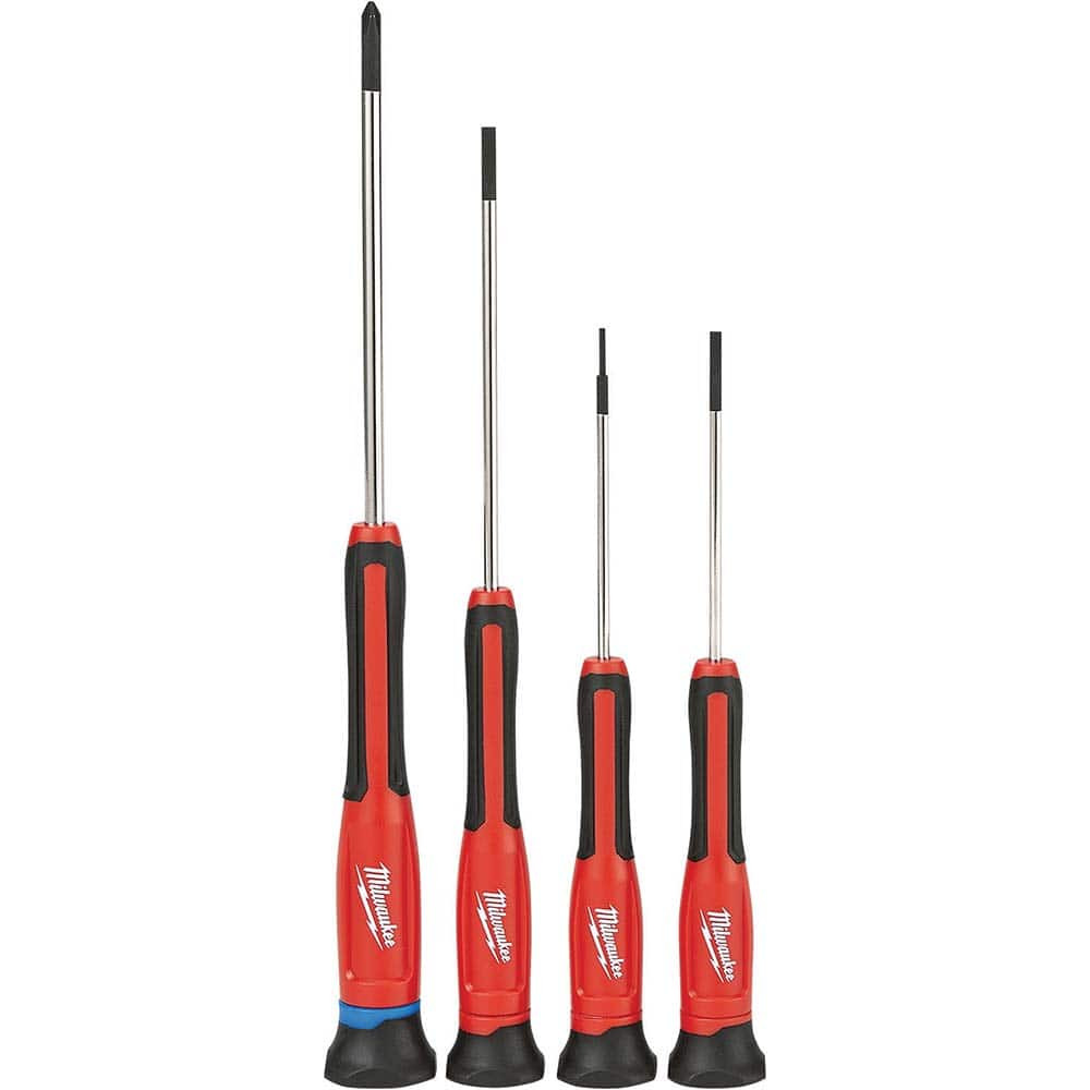 Milwaukee Tool 48-22-2604 Screwdriver Set: 4 Pc, Phillips & Slotted