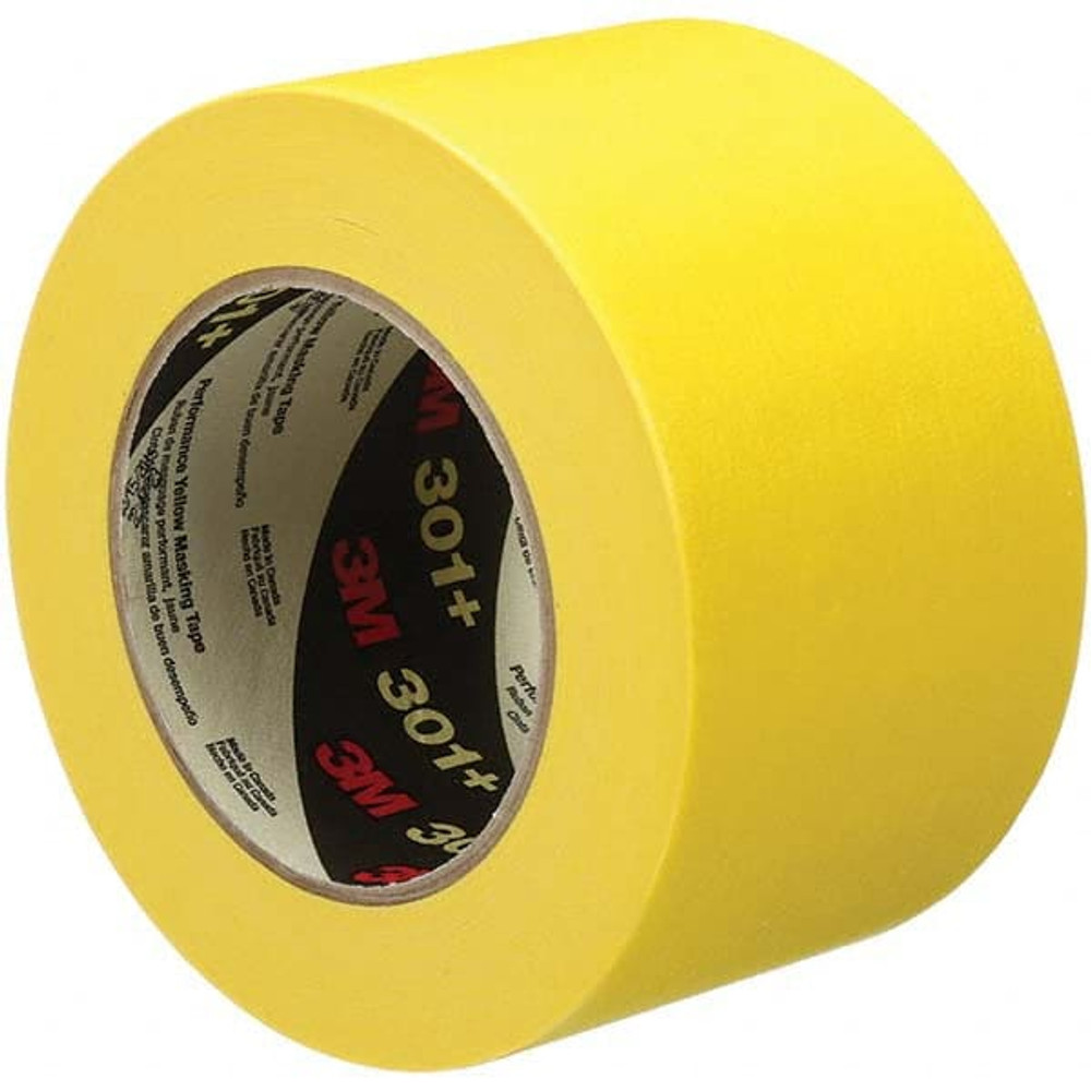 3M 7000124905 Masking Tape: 1490 mm Wide, 55 m Long, 6.3 mil Thick, Yellow